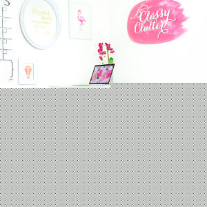 Mallory’s Girly Office Makeover