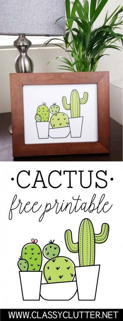 Free Printable Cactus by Paperelli for ClassyClutter.net