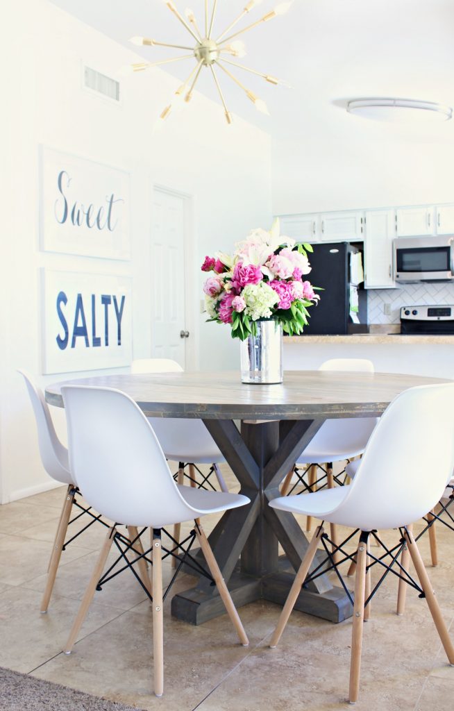 How to Stain a Wood Table + a Dining Room Update! Classy Clutter