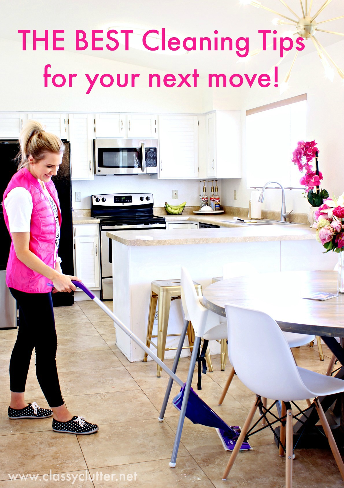I'm obsessed with the Swiffer Wet Jet! Click for cleaning tips!
