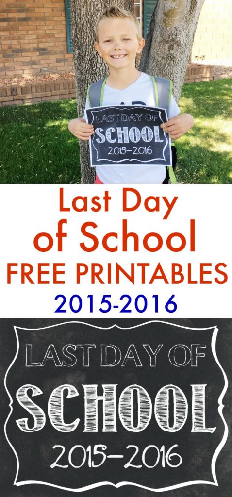 Last Day of School Printables - www.classyclutter.net