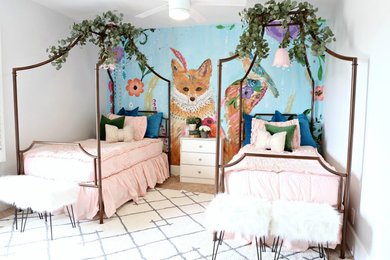 Modern Ranch House: Girls Whimsical Bedroom