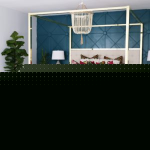 Modern Ranch House : Master Bedroom-How to Paint a Wooden Accent Wall with BEHR®’s Wanderlust Paint