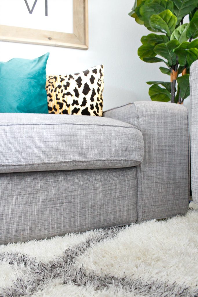 Prescott View Home Reno Add legs to Ikea couches Classy Clutter