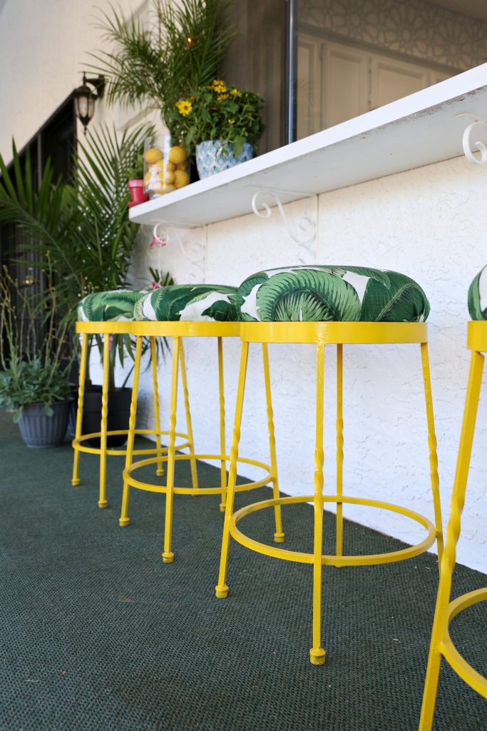Diy Spray Painted Barstools These Are, Can You Paint Stainless Steel Bar Stools