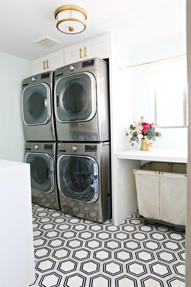 Modern Ranch House: Laundry Room Reno Part 3 Flooring - Classy Clutter