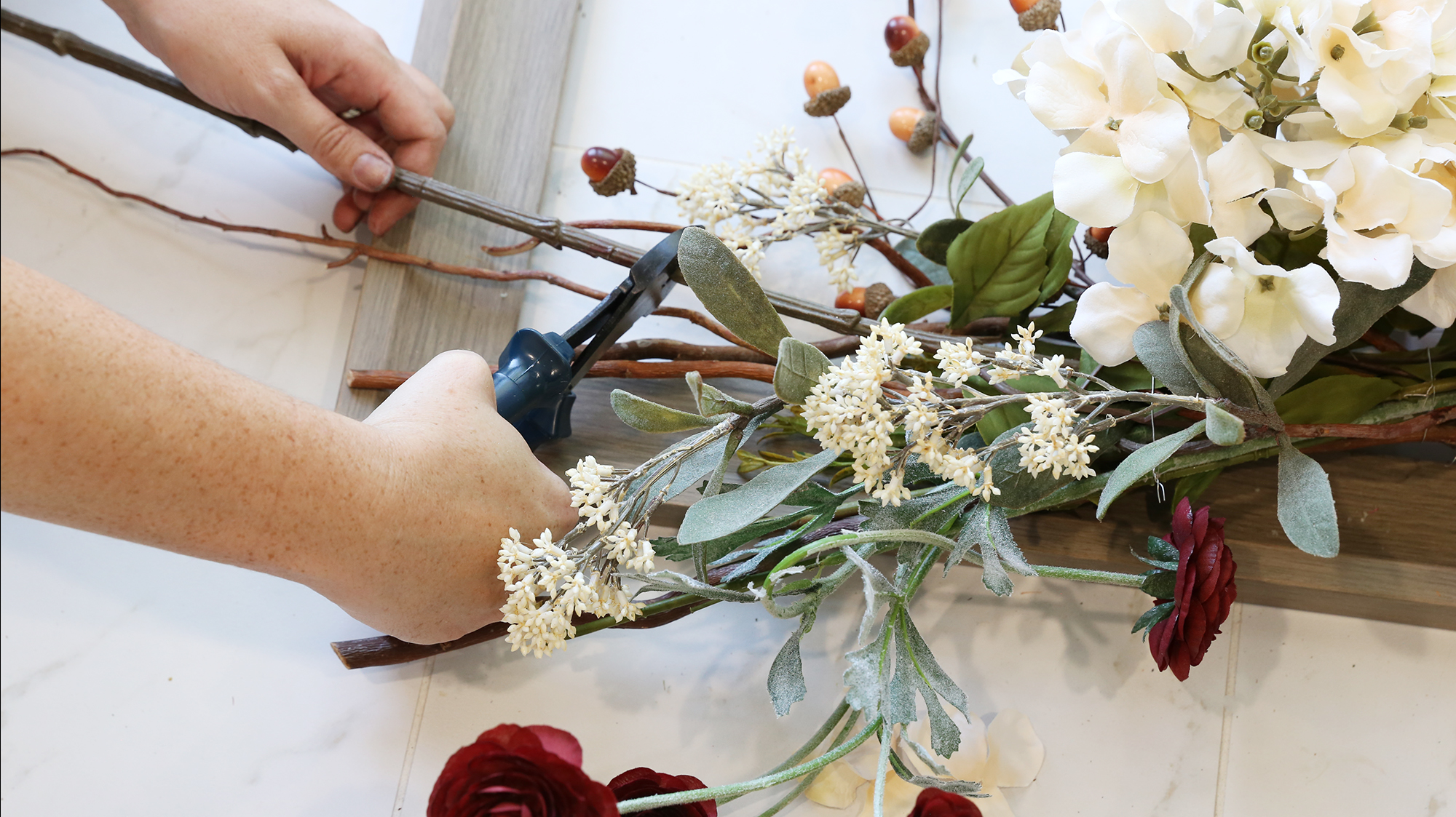 DIY Fall Floral Wall Art and Centerpieces Classy Clutter