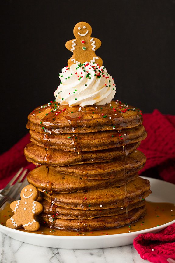 Christmas Breakfast - Gingerbread pancakes