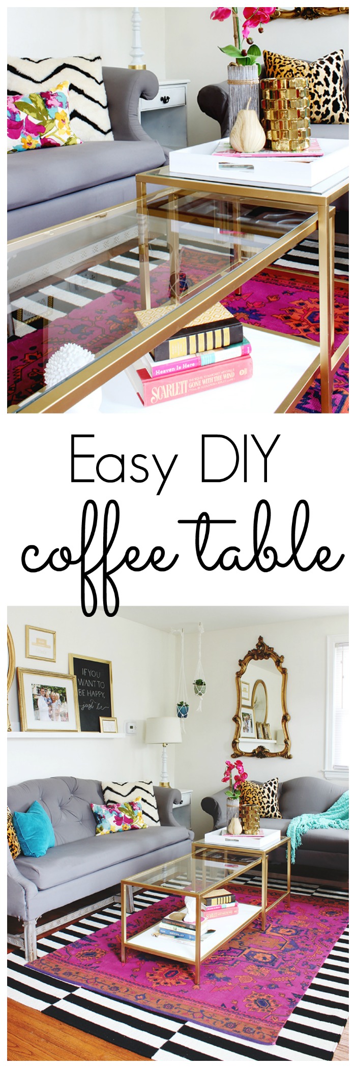 Easy DIY Project: DIY Coffee Table - Easy Ikea Hack
