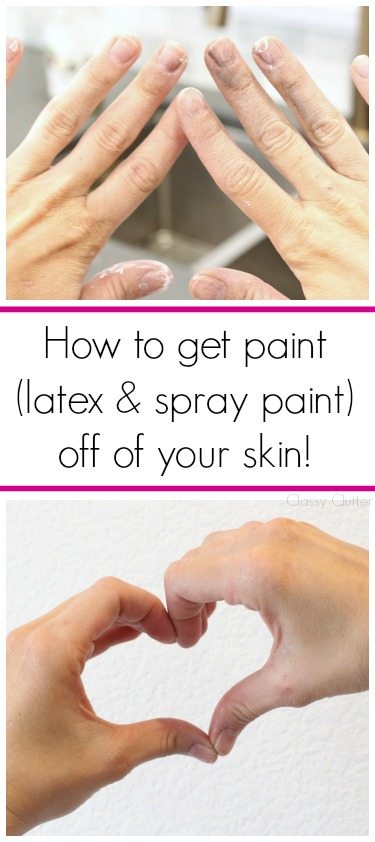 How to get spray paint off skin