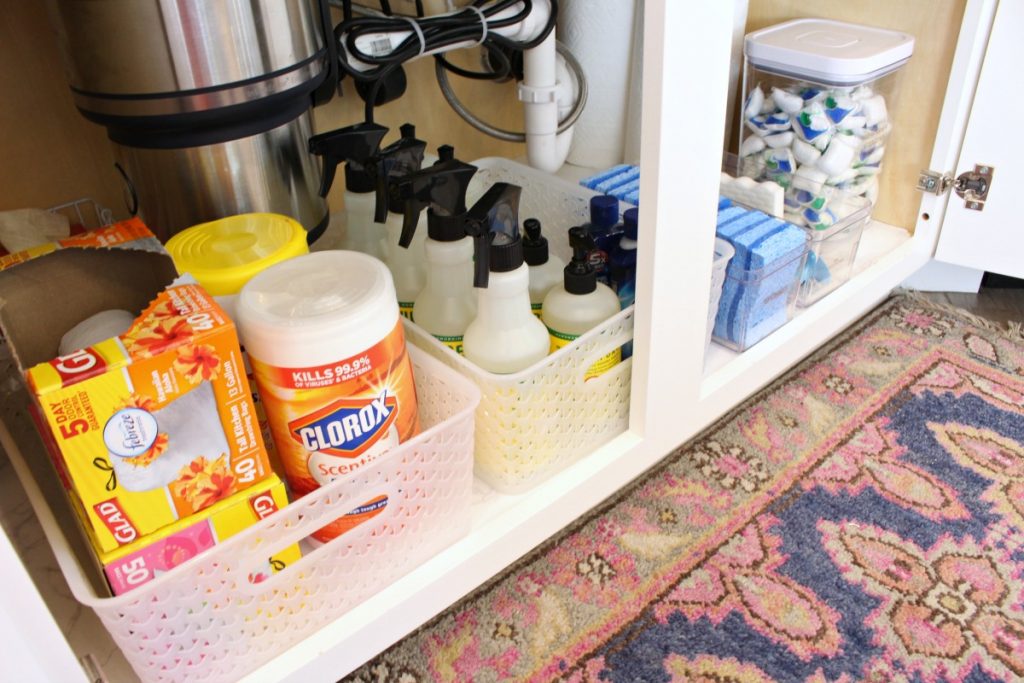 Sink Kitchen Cabinet Organization Ideas, How To Organize Kitchen Sink Cabinet
