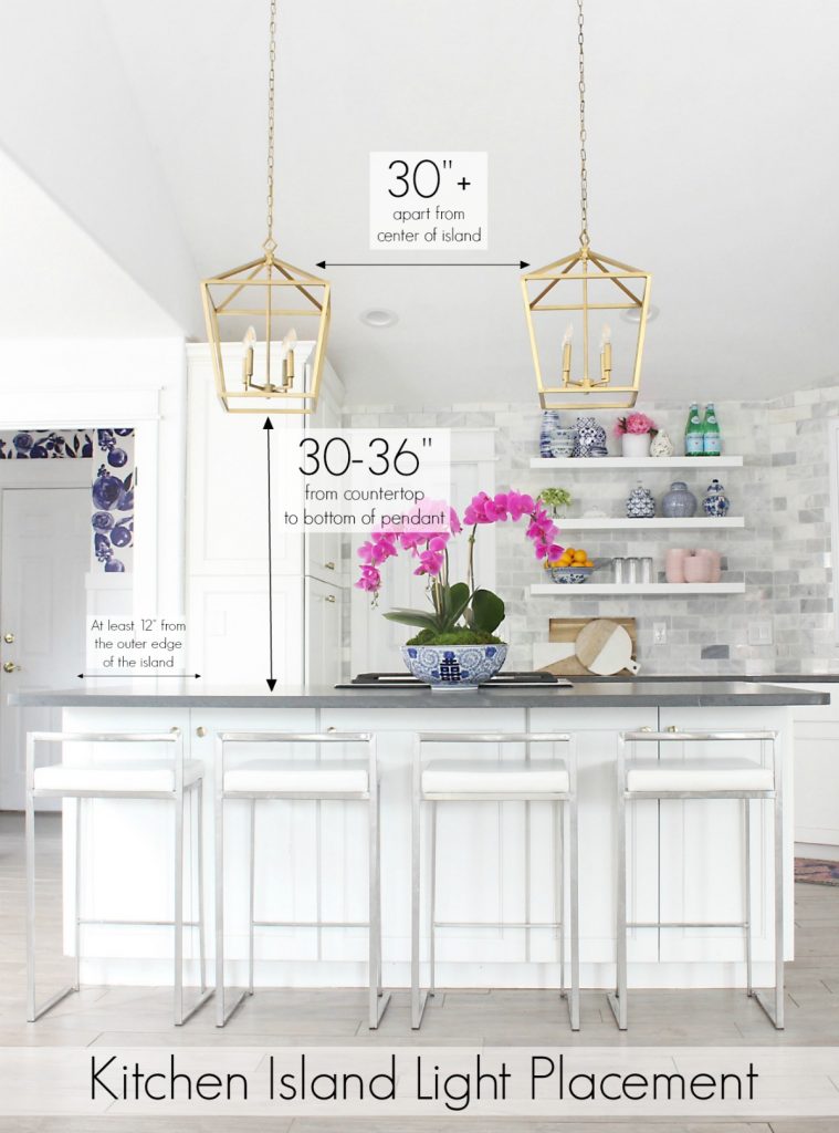 Kitchen Island Lighting Ideas And, How High Should Pendant Lights Be Over A Kitchen Island