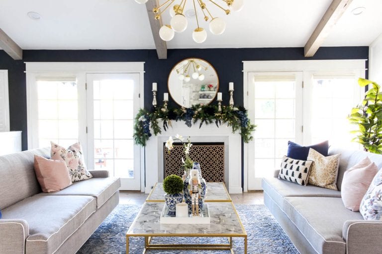 How to decorate a mantel for Christmas