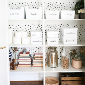 Closet Organization Tips with Custom Labels