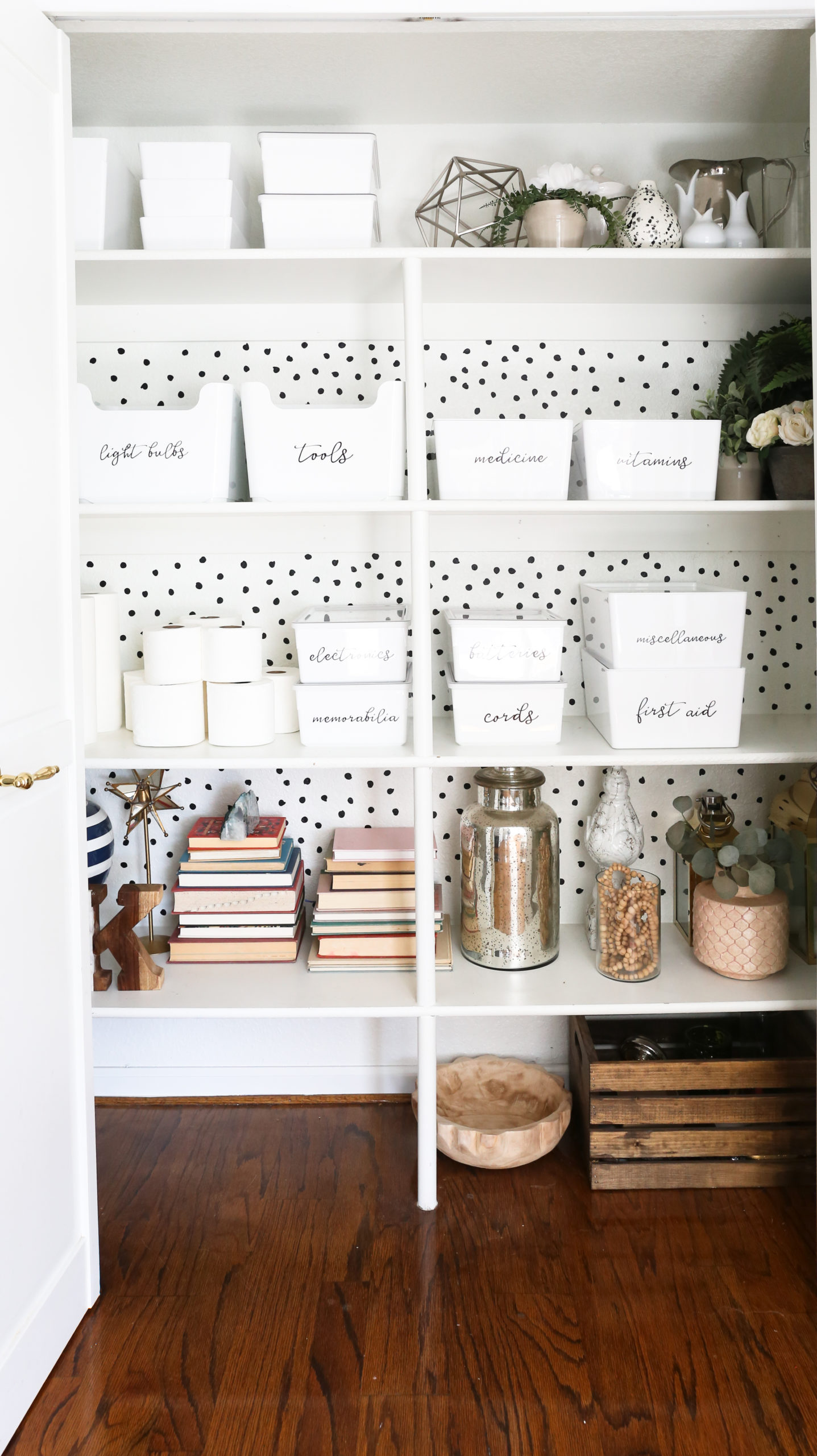 Closet Organization Tips with Custom Labels