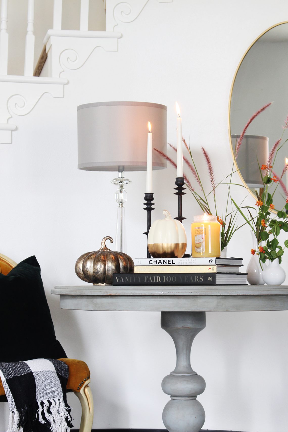 How to Decorate An Entry Table Fall Decor Classy Clutter